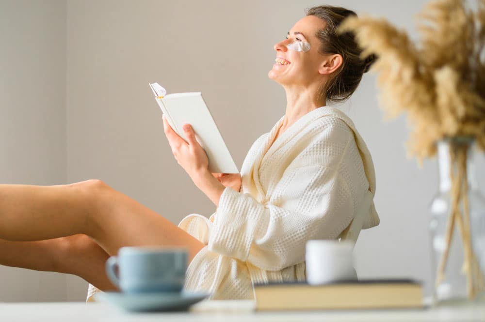 A quiet moment of self-care